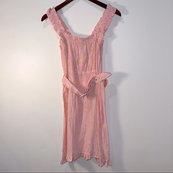 Faithfull the Brand Luda Pink Floral Dress - Picture 4 of 8